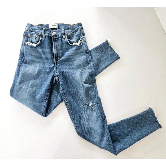 AGOLDE Sophie High Rise Skinny Ankle Jeans Women’s 27 | Eco Denim Cult Fav - Picture 2 of 11